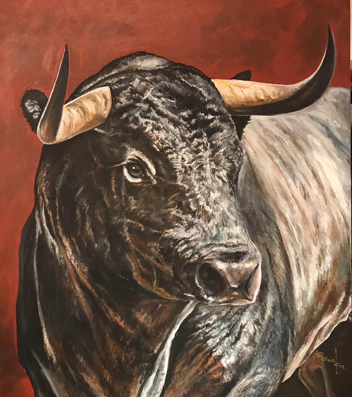 pintura de toro
